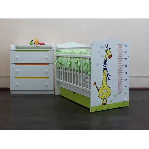 Купить Кроватка детская «Жираф» с маятником в Новосибирске
