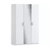 МАКС Шкаф 3-х дверный с зеркалом Белый