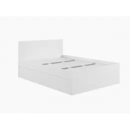 Кровать двуспальная с ящиками 1,4м «Мадера-М1400» (белый)
