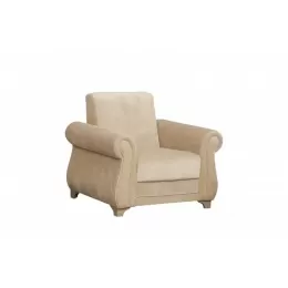 Кресло для отдыха "Порто" (велюр киви какао / микровельвет крем)