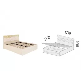 Кровать двуспальная с подъемным механизмом  «Соната» 98.21.1