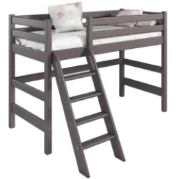 Кровать Соня вариант 6 полувысокая с наклонной лестницей Лаванда