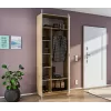 Шкаф 2 дверный Афина СБ-3313 Дуб Винченца/Кашемир серый