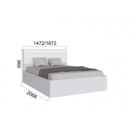 Кровать двуспальная 1,6 м «Леньяна»