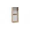 Купить Шкаф для одежды с 2-мя дверями «Фьюжн» Дуб Делано/Белый глянец в Новосибирске