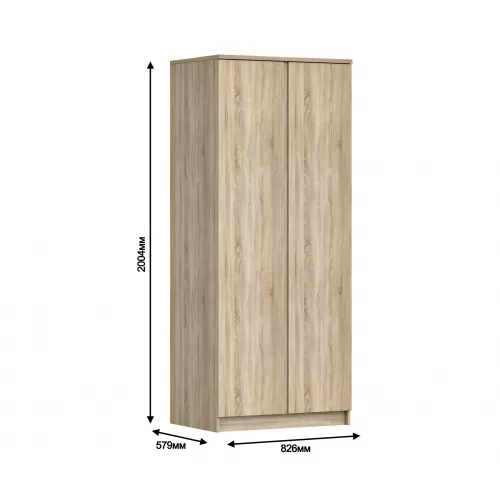 Шкаф 2-х дверный Кито СБ-2309 (Дуб Сонома)