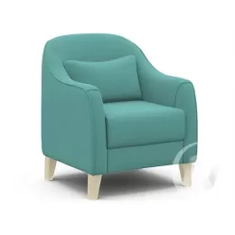 Кресло отдыха Комфорт-4 (бесцветный лак/CANDY AQUVAMARINE)