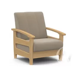 Кресло для отдыха Омега (бук лак/CATANIA LATTE)
