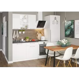Модульная кухня Олива глянец 1,6м (Белый глянец/корпус Белый)