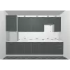 Кухня 3,2м Квадро высокие модули (Железо/корпус Серый)