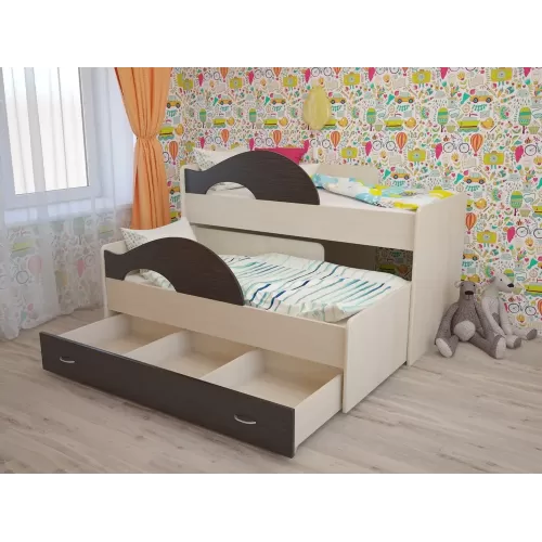 Купить Кровать детская двухуровневая «Радуга» 80*160 в Новосибирске