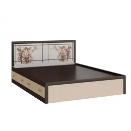 Кровать с ящиками 1,6м Мальта (Дуб венге/Дуб беленый)