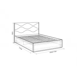 Кровать двуспальная 1,6 м «Зара» (люкс)