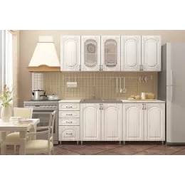 Кухонный гарнитур Лиза-1 (2,0м) (Белый/Сандал)
