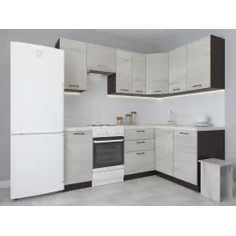 Модульная угловая кухня 1,4м*2,1м «Лада» (пикард)