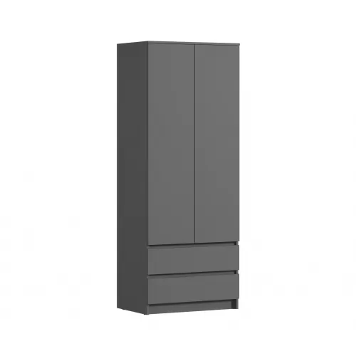 Шкаф 2 дверный с ящиками Леон СБ-3362 (Диамант серый)