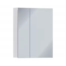 Люкс СБ-3152 Шкаф 2х дверный с зеркалом Белый