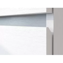 Модульная система "Токио" Комод 4 ящика Белый текстурный / Белый текстурный