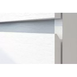 Модульная система "Токио" Тумба прикроватная Белый текстурный / Белый текстурный