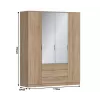 Николь СБ-2595/1 Шкаф 4х дверный с зеркалами