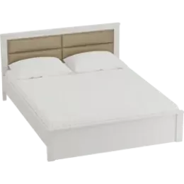 Кровать Элана 1400 с основанием Бодега белая
