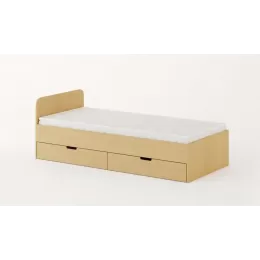 Кровать с ящиками 900 (Беленый дуб)