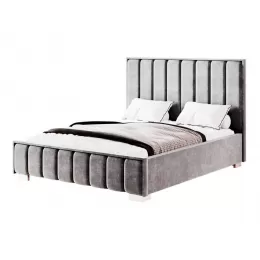 Кровать двуспальная с под.мех. 1,6м «Мирабель» (графит)