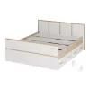 Купить Двуспальная кровать 1,4м «Сакура» (дуб сонома/белый) в Новосибирске
