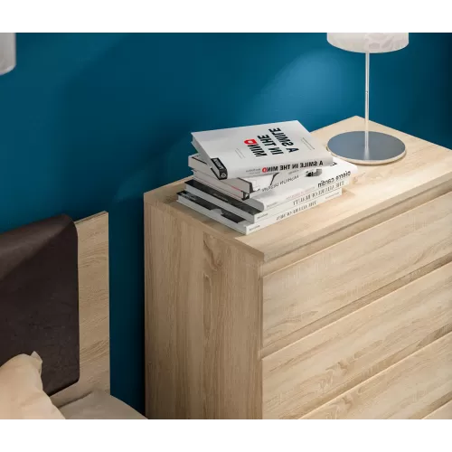 Веста комплект для спальни (шкаф 2-х дв + кровать + комод) Дуб Сонома