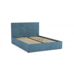 Кровать Гамма ш. 1400 (с основанием для хранения) (велюр тенерифе дасти блю)