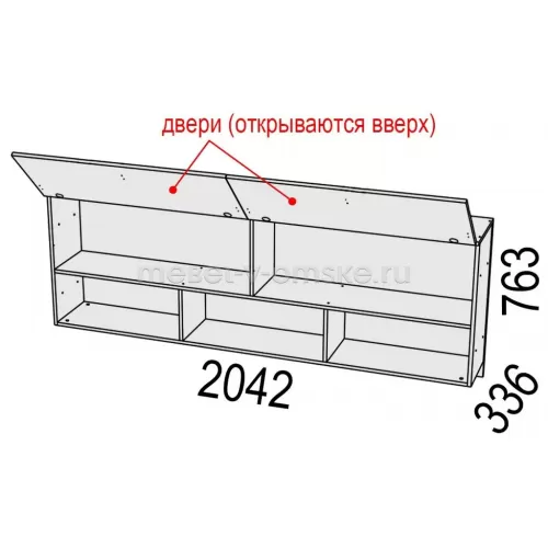 Купить Шкаф навесной Диско Шк22 в Новосибирске