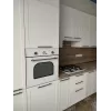Кухня 1,8м Квадро (Белая кожа/корпус Серый) в Новосибирске