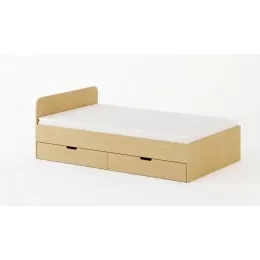 Кровать с ящиками 1200 (Беленый дуб)