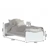 Кровать Кито СБ-2227 (800) Белый с основанием