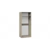 Купить Шкаф для одежды с 1 глухой и 1 зеркальной дверями правый «Эмбер» Баттл Рок/Серый глянец в Новосибирске