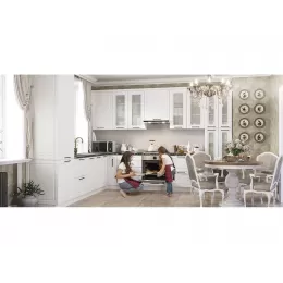 Модульная кухня «Барселона» (белое дерево)