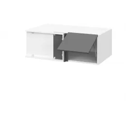 Кёльн ШВУА 1000 Шкаф верхний угловой антресоль (Софт смок/корпус Белый)