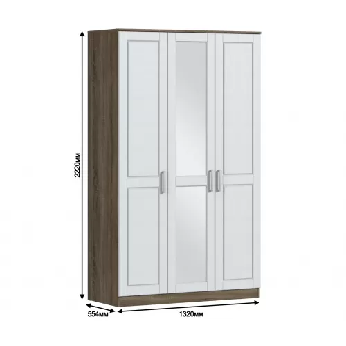 Шкаф 3-х дверный Илона (Прованс) СБ-2667