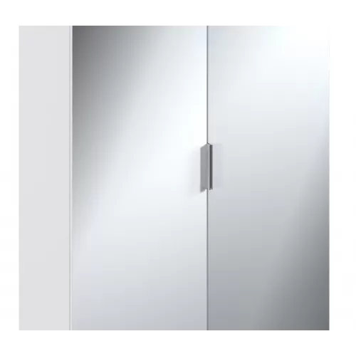 Мальта СБ-3263 Шкаф 2 дверный Белый с зеркальным фасадом