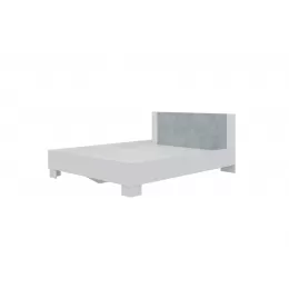 Кровать 1600 Nova с настилом (Белый/Бетон)