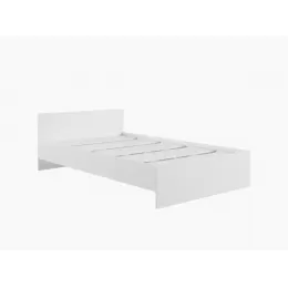 Кровать двуспальная 1,2м «Мадера-М1200» (белый)
