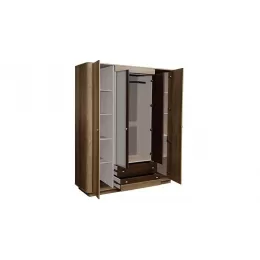 Шкаф для одежды "Фантазия" (дуб каньон/белый/кальяри/4 двери)
