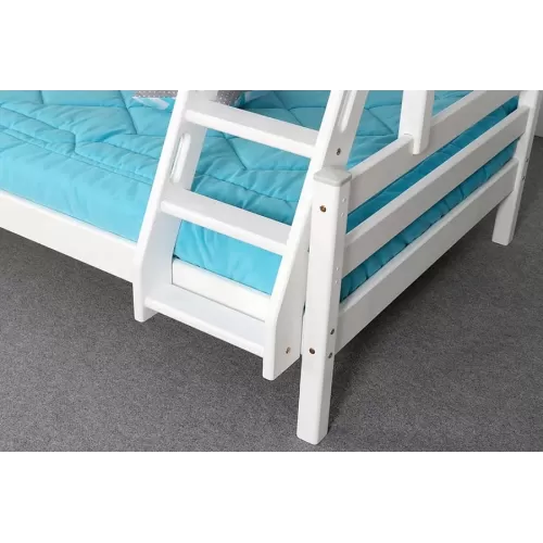 Купить Адель кровать двухъярусная с наклонной лестницей Белый в Новосибирске