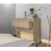Кито Дуб сонома Комплект (тумба+кровать800+комод)