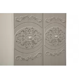 Шкаф 2-х дверный комбинированный "Каролина" (патина)