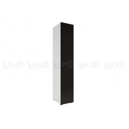 Шкаф ШК-002 Флорис (Белый/Черный глянец)
