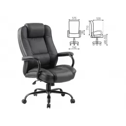 Кресло офисное BRABIX PREMIUM «Heavy Duty HD-002», усиленное, НАГРУЗКА до 200 кг, экокожа