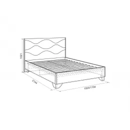 Кровать двуспальная 1,6 м «Зара» (комфорт)