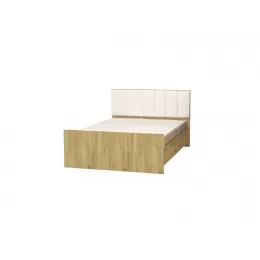 Кровать двуспальная 1,4 «Лего» (дуб бунратти/белый)