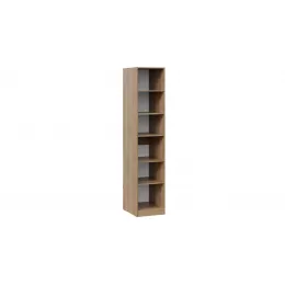 Шкаф для белья с 1 глухой дверью «Эмбер» Яблоня Беллуно/Белый глянец